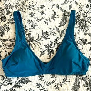 Women’s Aerie Blue Scoop Neck Bikini Top